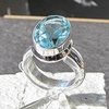Herrlicher Blauer Topas Ring ✧ 925 Silberschmuck