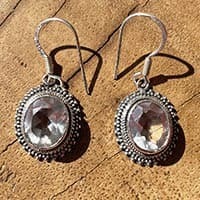 Sparkling Rock Crystal Earrings ✧ 925 Silver Jewelry